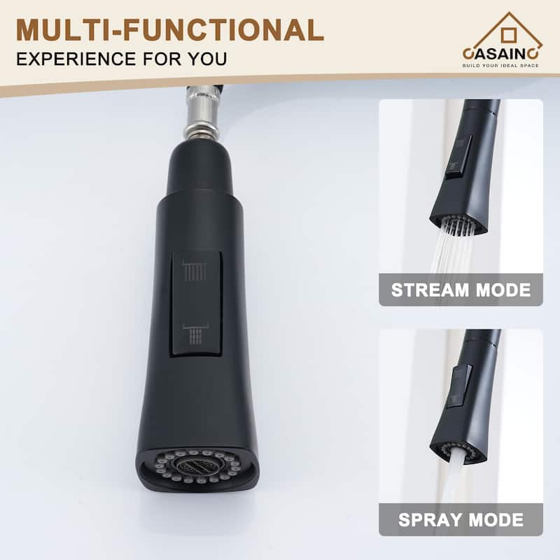 Single Handle Pull-Down Sprayer Kitchen Faucet