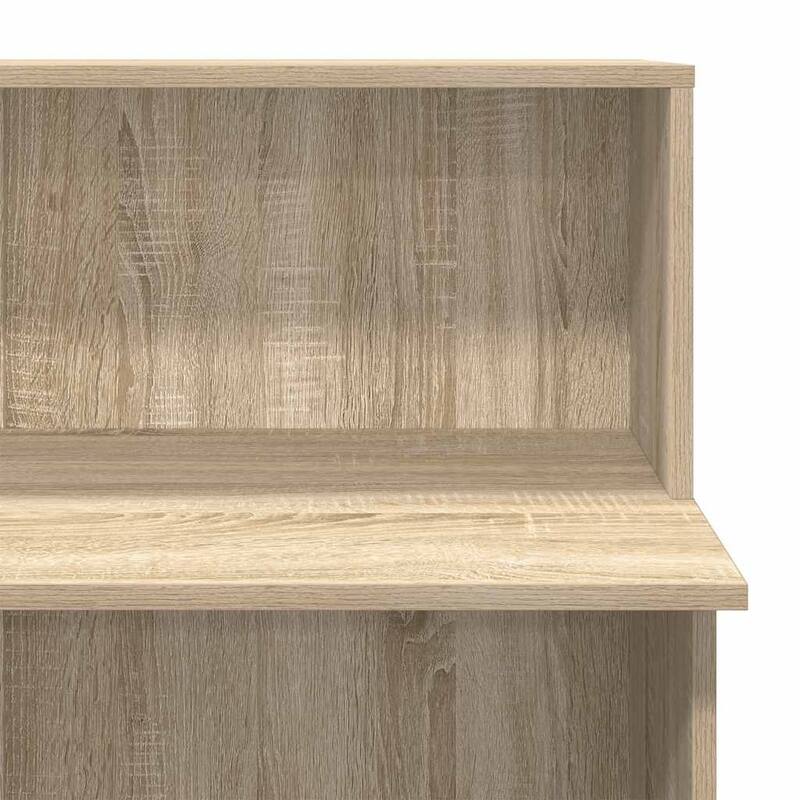 vidaXL Reception Desk Sonoma Oak Engineered Wood Standard Reception Desk