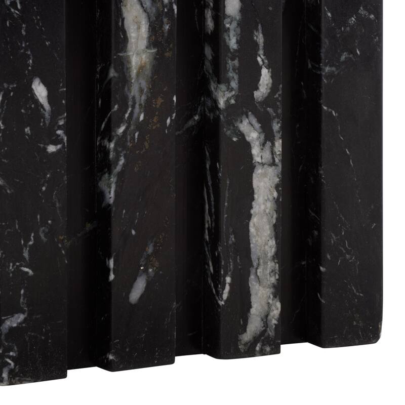 SAFAVIEH Couture Izzat Square Marble Accent Table - 21 In W x 21 In D x 12 In H - 21"W x 21"D x 12"H