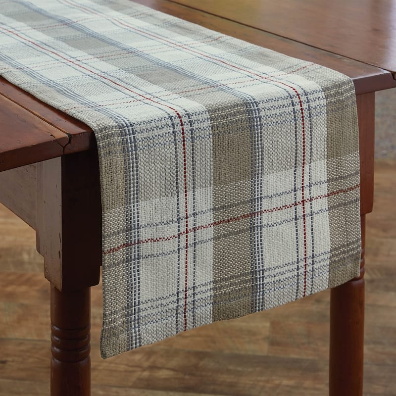 Park Designs Off-White Landen Table Runner 72"L - 15" X 72"
