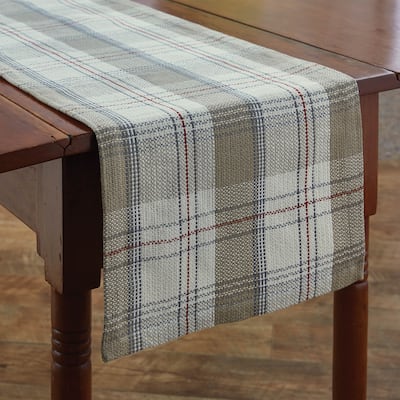 Park Designs Off-White Landen Table Runner 72"L - 15" X 72"