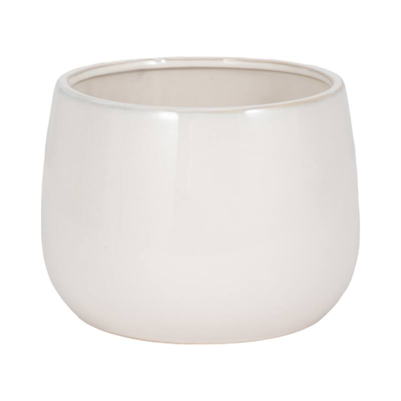 Sagebrook Home Ceramic Elegance, Enchanting Applique Planter for Modern Spaces