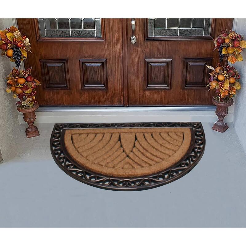 A1HC Natural Coir & Rubber Door Mat, 30"x48", Heavy Duty Large Doormat