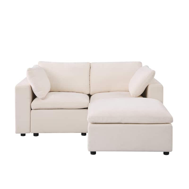 Modular Sectional Sofa, Convertible U Shaped Sofa Couch, Modular Sectionals with Ottomans