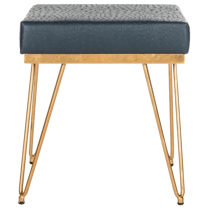 SAFAVIEH Wilke Mid-Century Square Bench - 16" x 16" x 17.8" - 16Wx16Dx18H