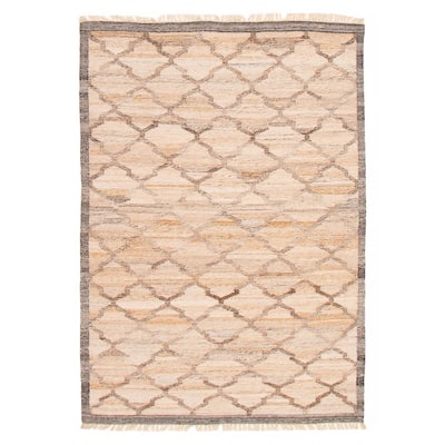 Ankara FW Beige Kilim 5'3" x 7'10" - 5'3 x 7'10