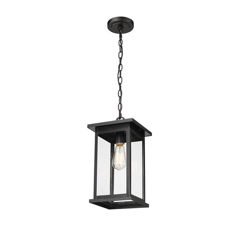 Millennium Lighting Bowton 1 Light Outdoor Pendant with Clear Glass Shades