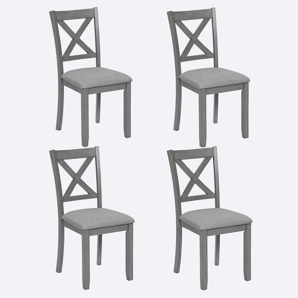 Wood Dining Chair Solid Chair Set of 4