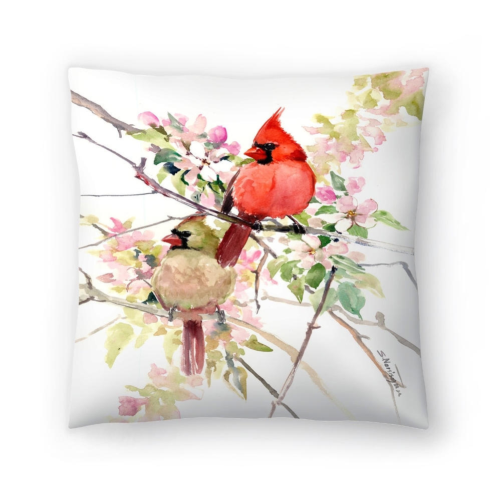 Joy Cardinal Wreath Petite 8 x 8 Printed Throw Pillow - On Sale - Bed  Bath & Beyond - 35207061