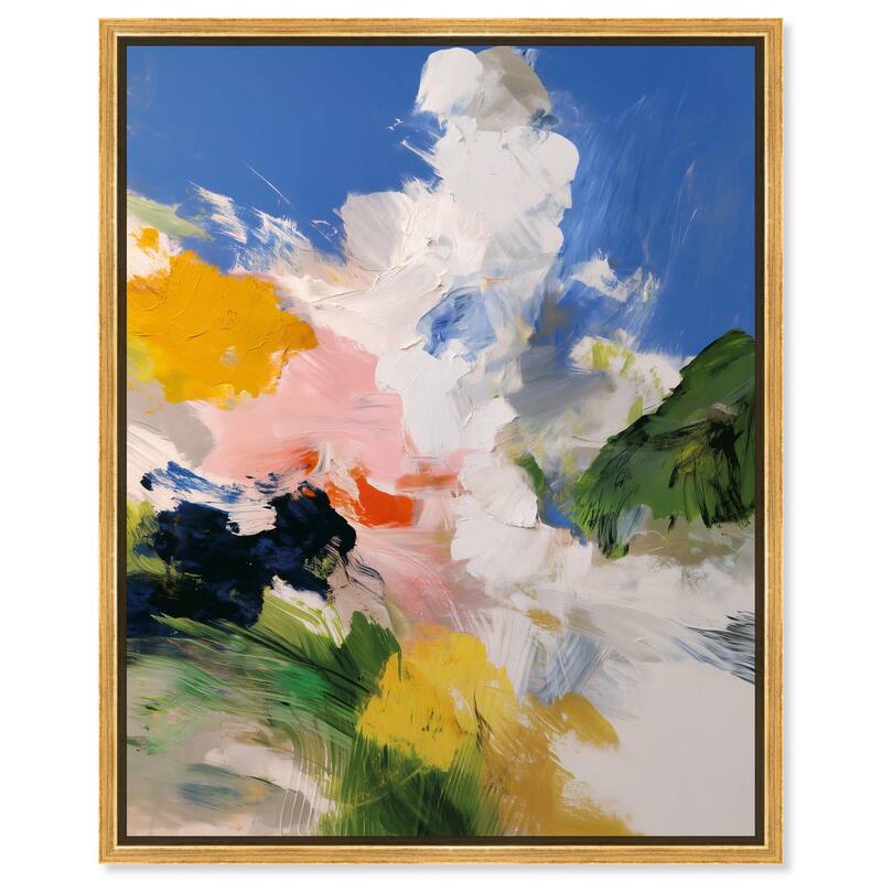 Clouds and Color II Canvas by Art Remedy - Gold - 24" x 30"