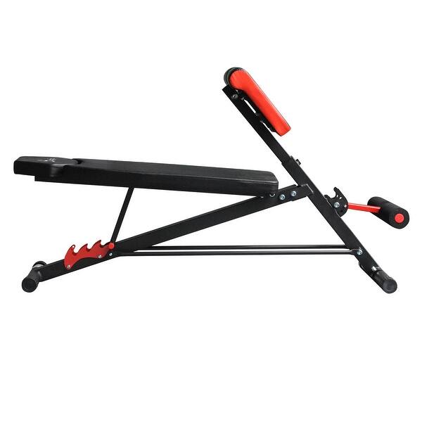 Shop Soozier Folding Black And Orange Steel Adjustable Hyper