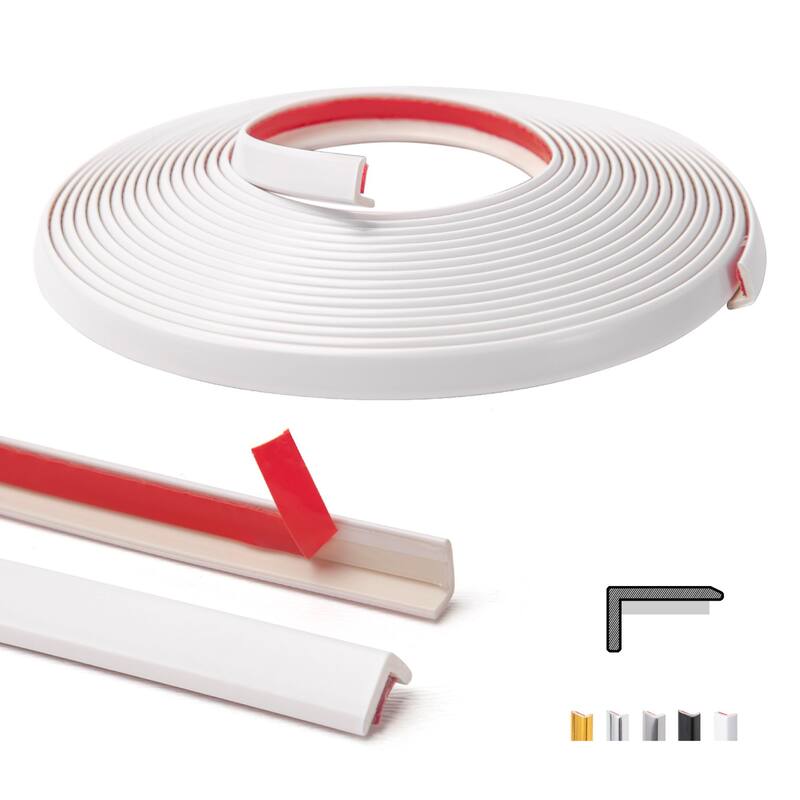 Art3d 20ft Peel and Stick Vinyl Corner Trim for Tile and Wall Edges