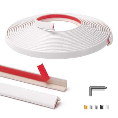 Art3d 20ft Peel and Stick Vinyl Corner Trim for Tile and Wall Edges