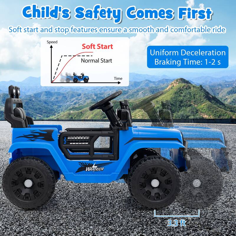 Gymax Kids Ride on Car Truck 12V Battery Powered Electric Vehicle w/