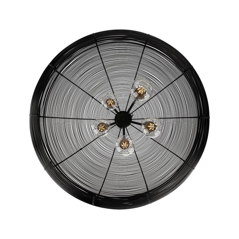 Golden Lighting Calypso 5-light Pendant in Matte Black