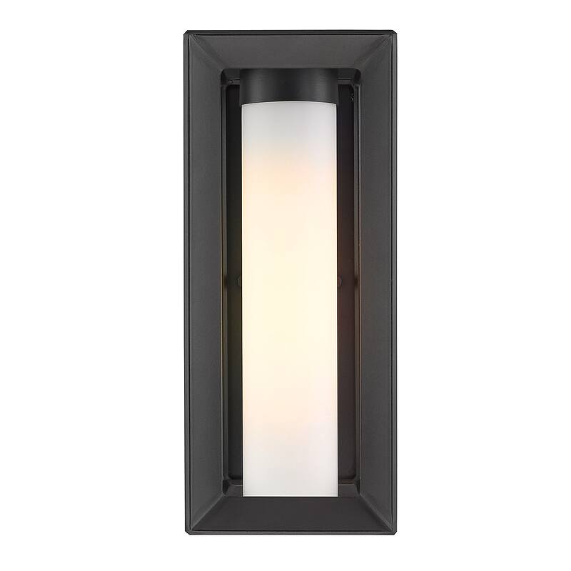 Golden Lighting Smyth 14" Tall Outdoor Wall Sconce with Frosted Glass