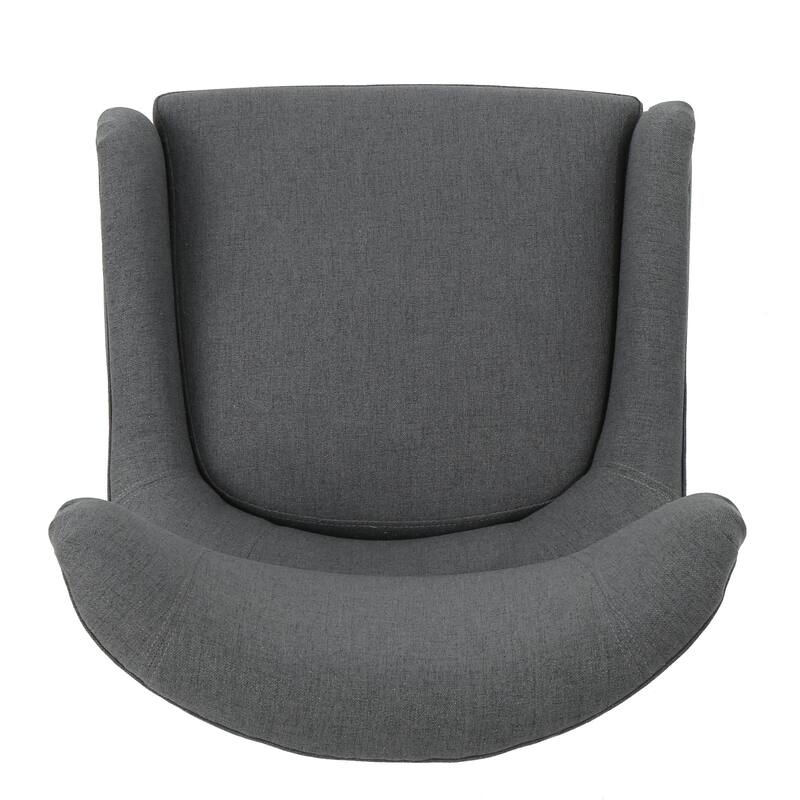 Modern Upholstered Armchair With Solid Leg