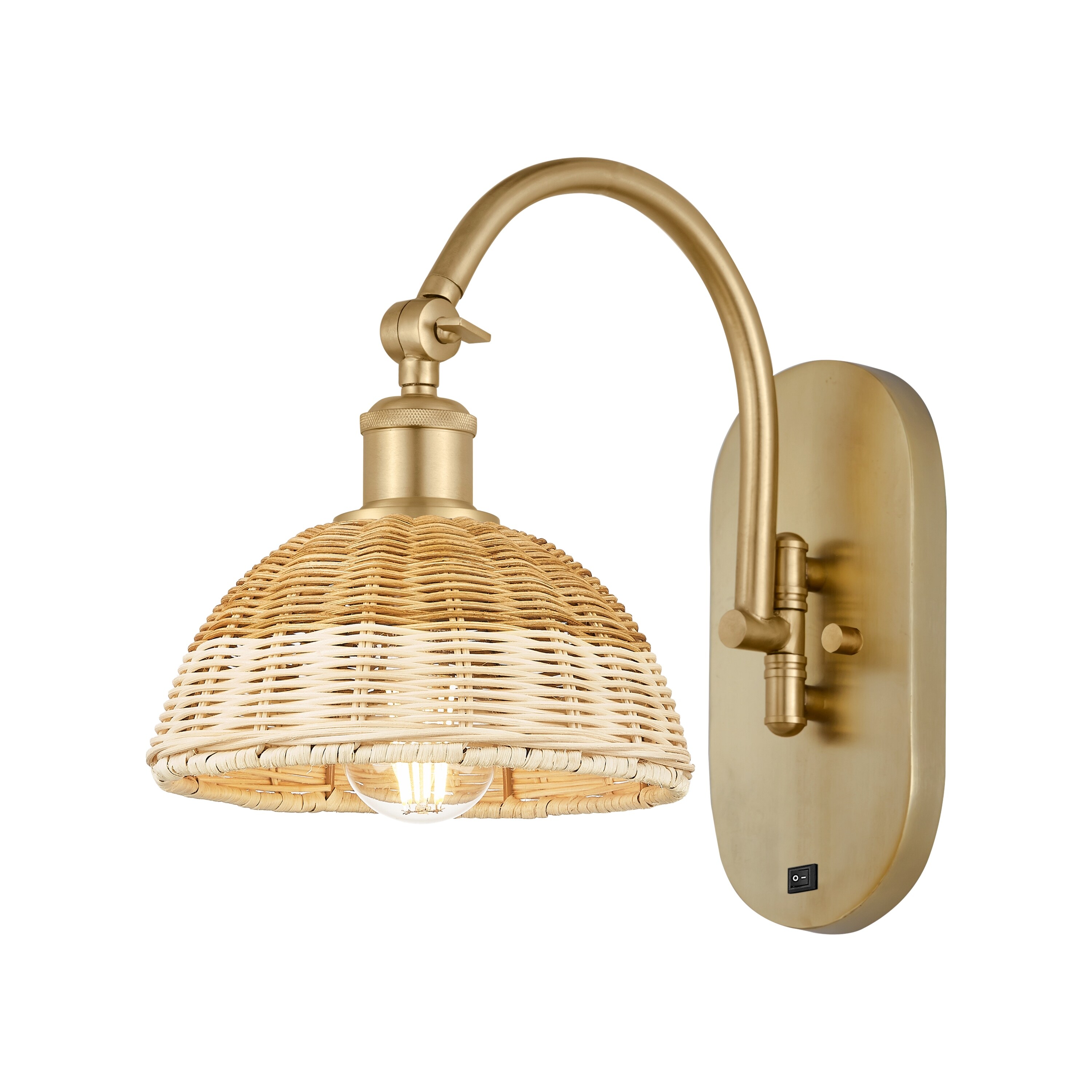 Innovations Lighting Endless Possibilities Ballston - Bristol Natural II - 1 Light 8" Swiveling Sconce