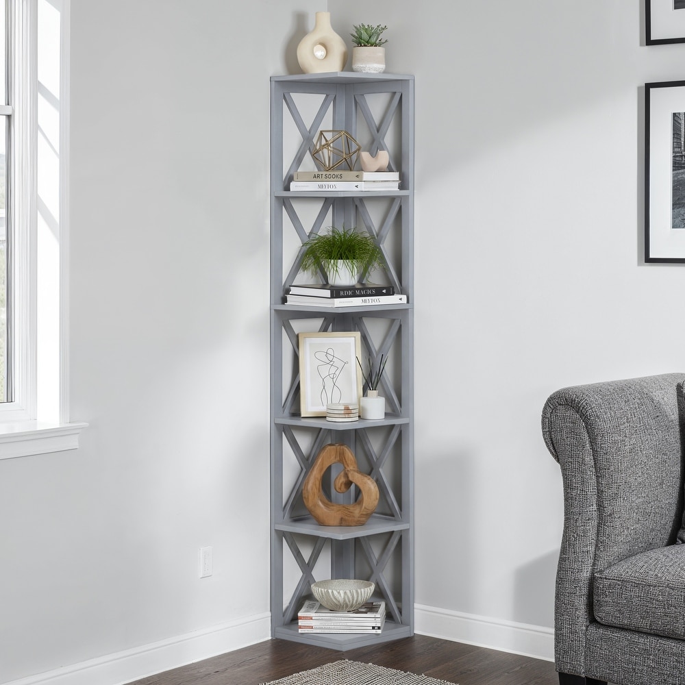 Grey Corner Bookshelves and Bookcases - Bed Bath & Beyond