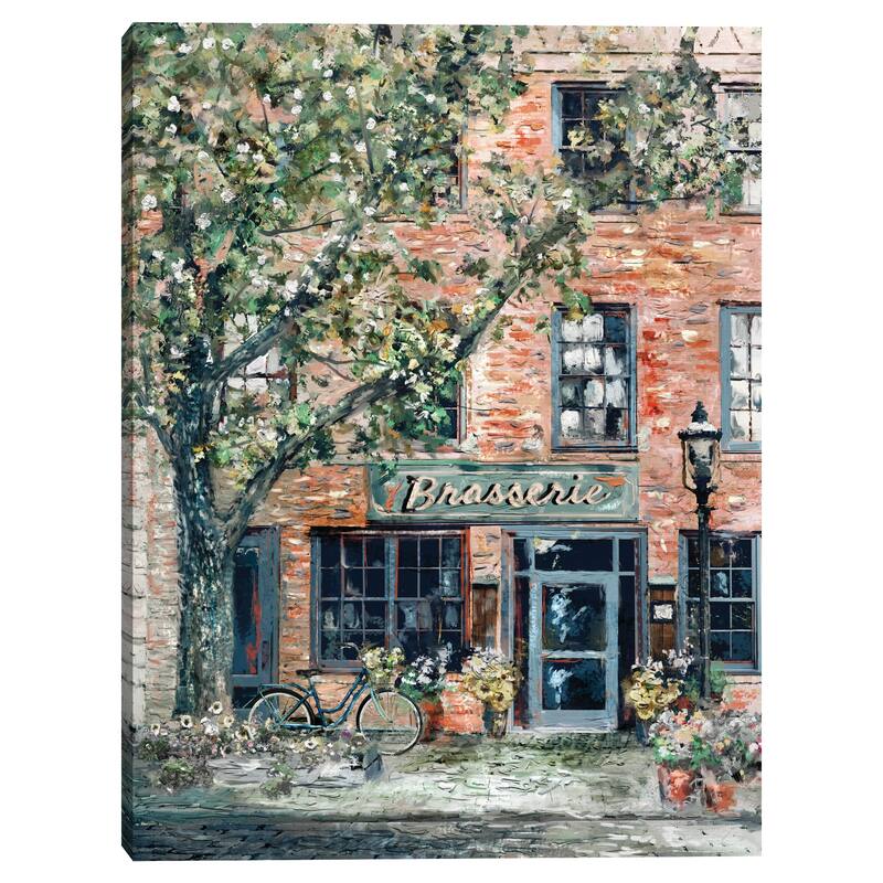 Brasserie by Studio Arts Canvas Art Print