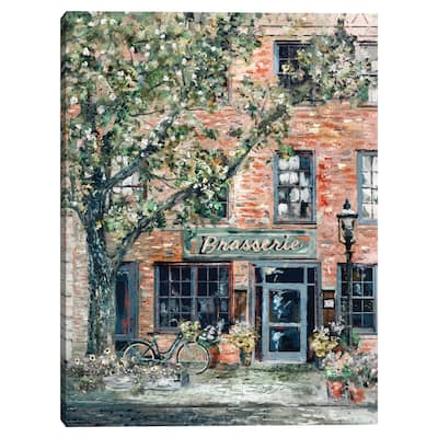 Brasserie by Studio Arts Canvas Art Print
