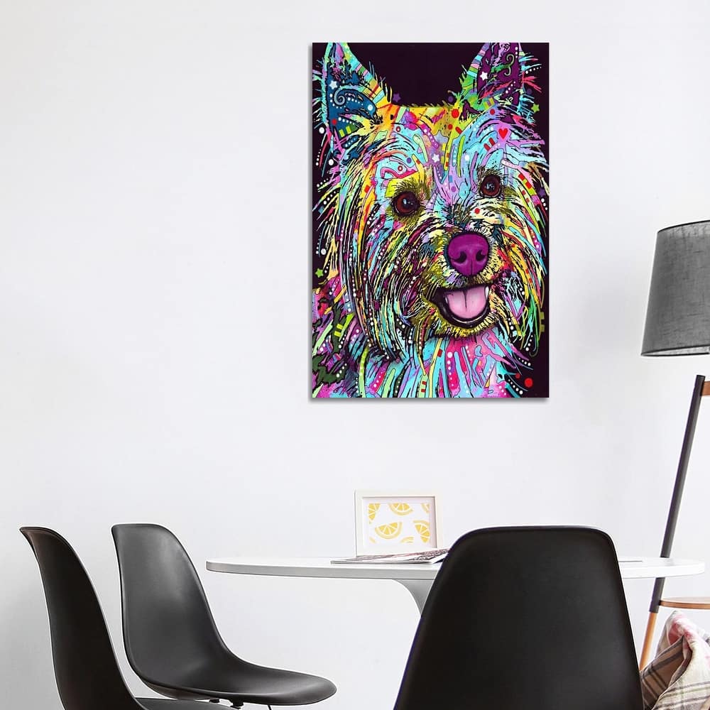 iCanvas "Yorkie" by Dean Russo Canvas Print