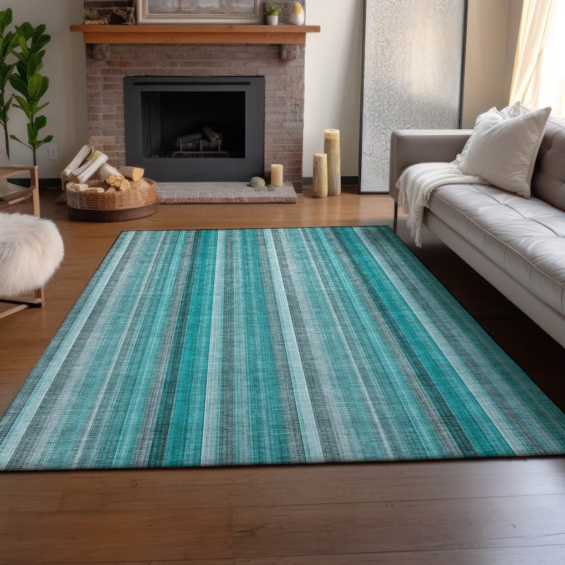 Premium Washable Super Soft Modern Stripes Mayfield Rug