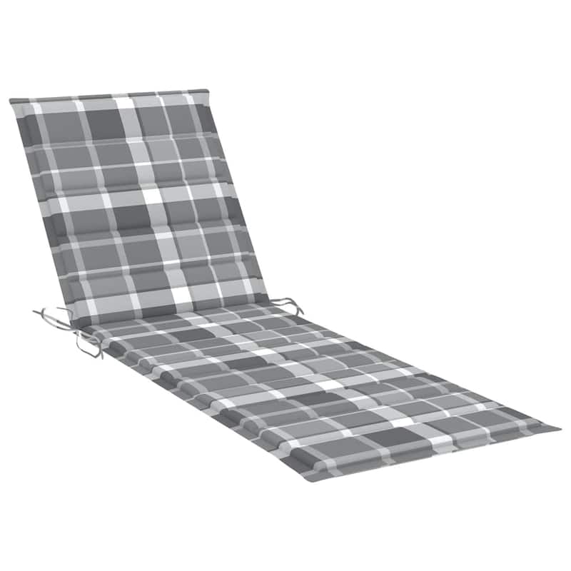 vidaXL Patio Lounge Chair Sunbed Sunlounger with Cushion Solid Acacia Wood
