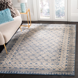 SAFAVIEH Brentwood Gusta Traditional Oriental Rug - Light Grey/Blue - 4' x 6'