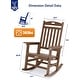 preview thumbnail 63 of 134, WINSOON All Weather HIPS Outdoor Rocking Chair, Set of 2