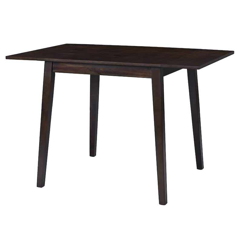 Extendable Dining Table, Folding Kitchen Table with Rubberwood Legs, Space-Saving Dinner Table(Only Table)