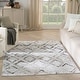 preview thumbnail 11 of 64, Nourison Dekor Indoor only Diamond Area Rug Grey/Charcoal - 4' x 6'