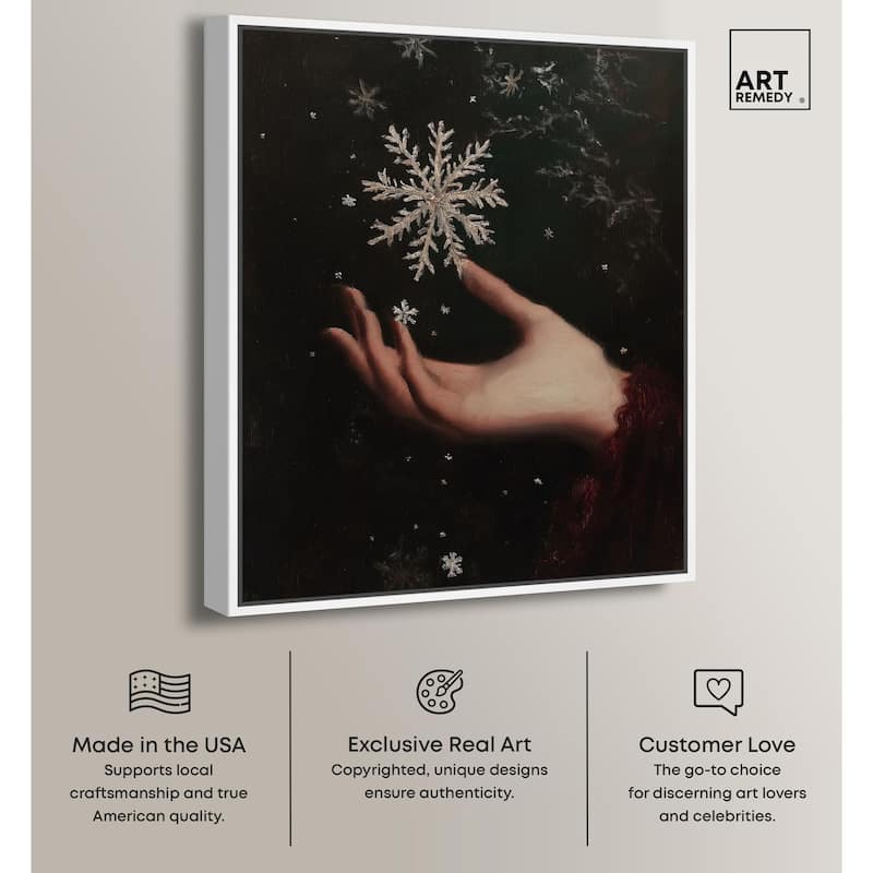 Holding Winter Canvas by Art Remedy