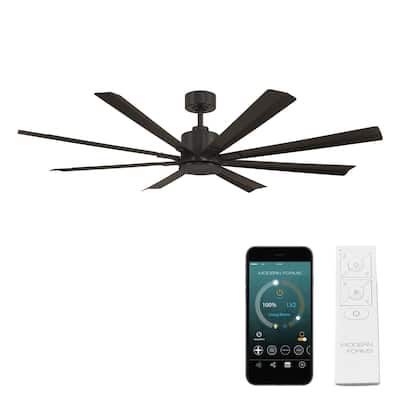 Size Matters Indoor or Outdoor 8-Blade 65in Smart Ceiling Fan