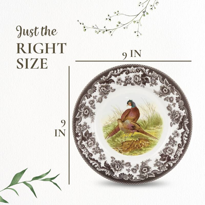 Spode Woodland Luncheon Duck Motif Plate