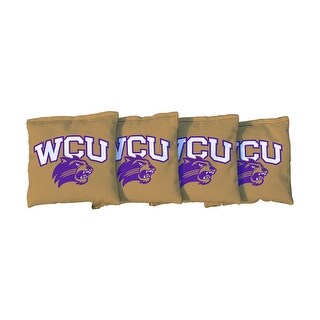 Western Carolina WCU Catamounts Gold Cornhole Bags