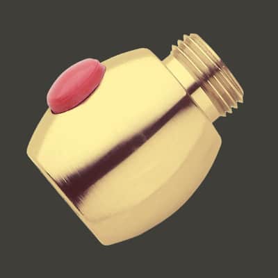 Solid Brass Shower Head Shut-Off Valve - Water Flow Control - Gold