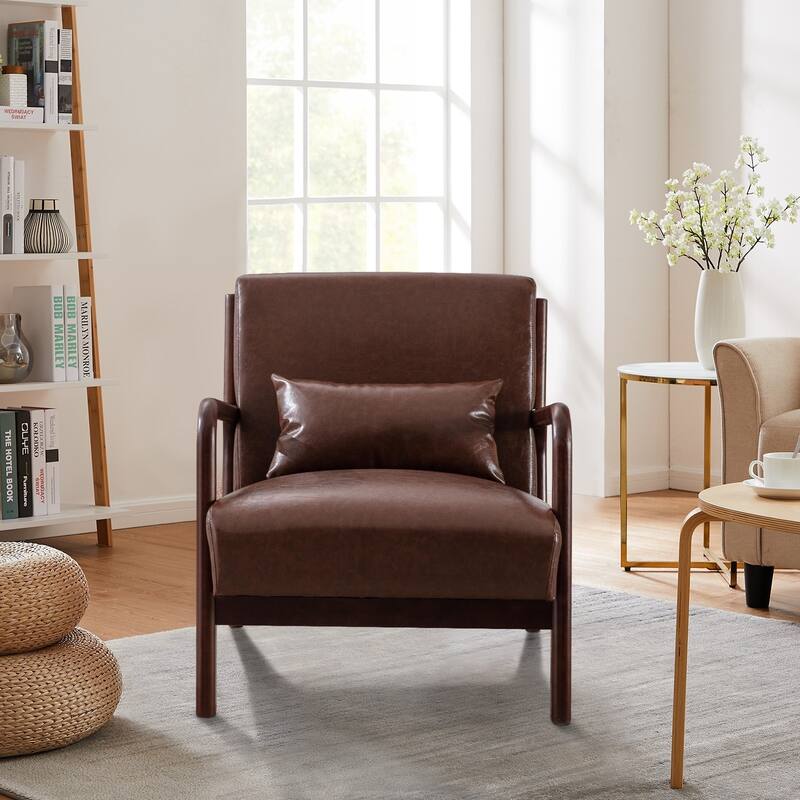 Ebello Modern Solid wood Accent Chair