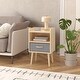 preview thumbnail 36 of 38, 2-Tier Kids Nightstand With Fabric Drawer, Set of 2