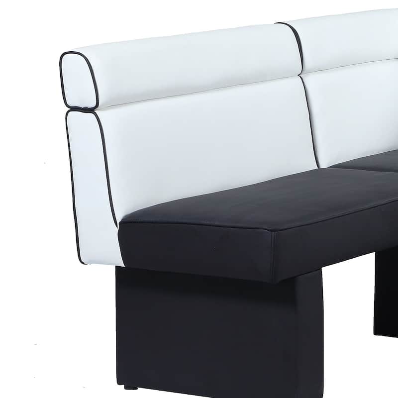 Somette 2-Tone Upholstered Reversible Nook