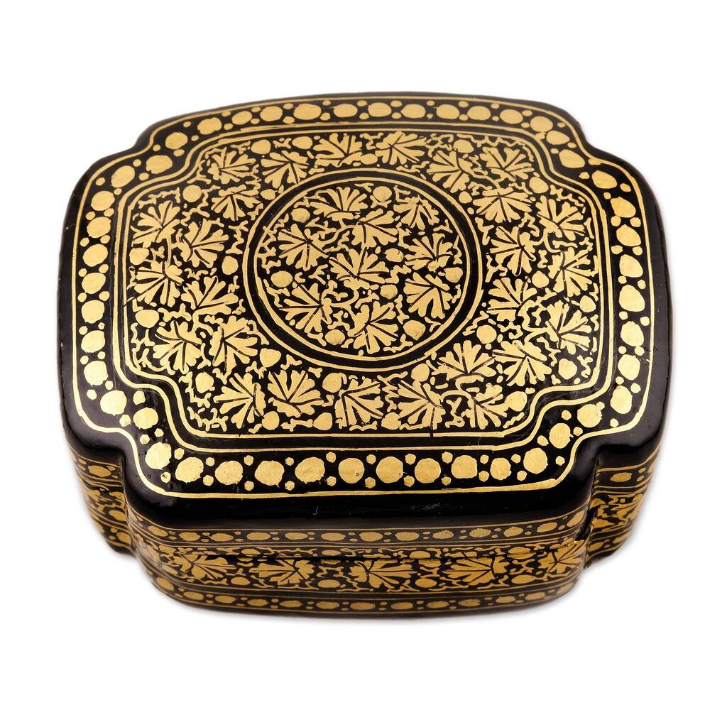 Novica Handmade Kashmir Night Papier Mache Decorative Box