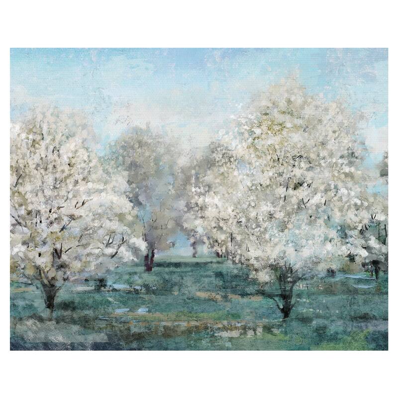 Flowering Trees by Studio Arts Canvas Art Print