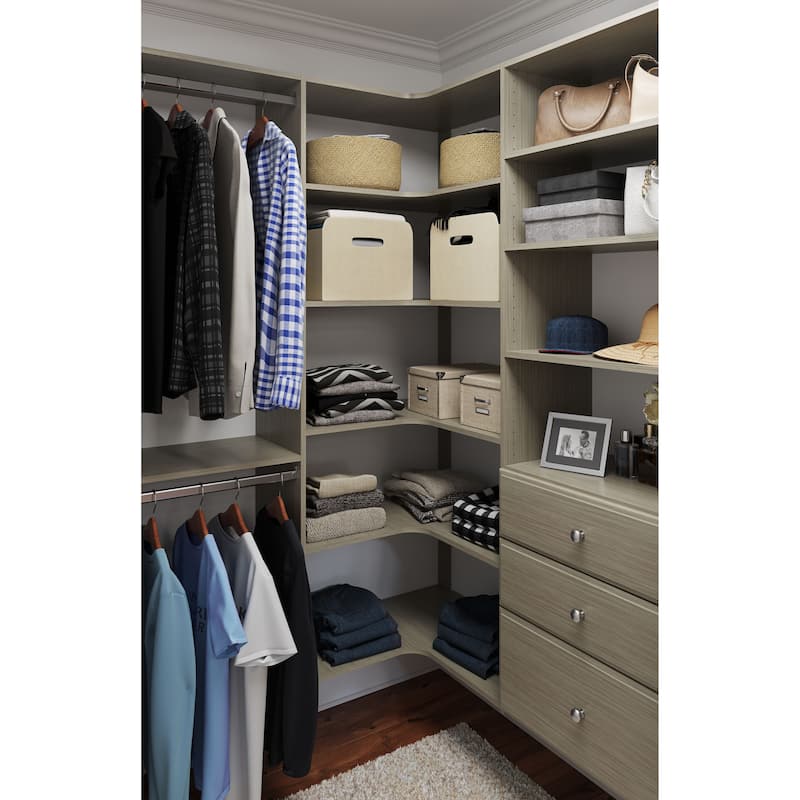 Easy Track Ultimate Corner Laminate Closet Kit
