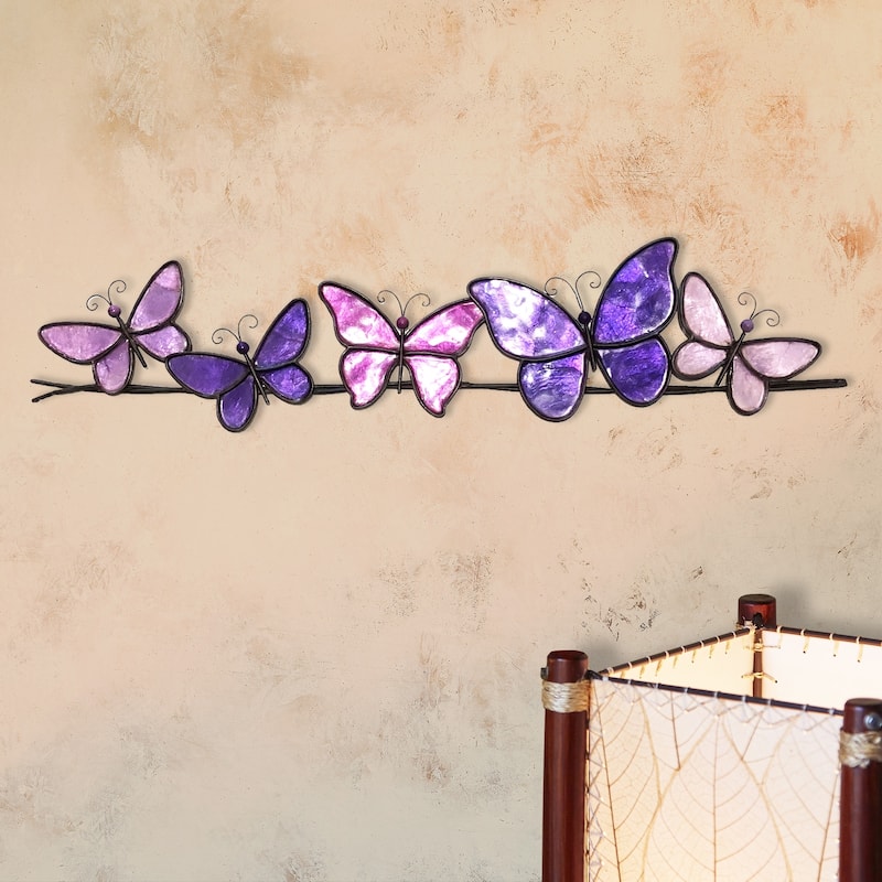 Butterflies On A Wire Wall Decor Brown (m2020 br)