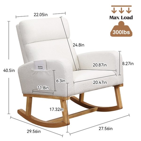 Wide rocking chair nursery outlet