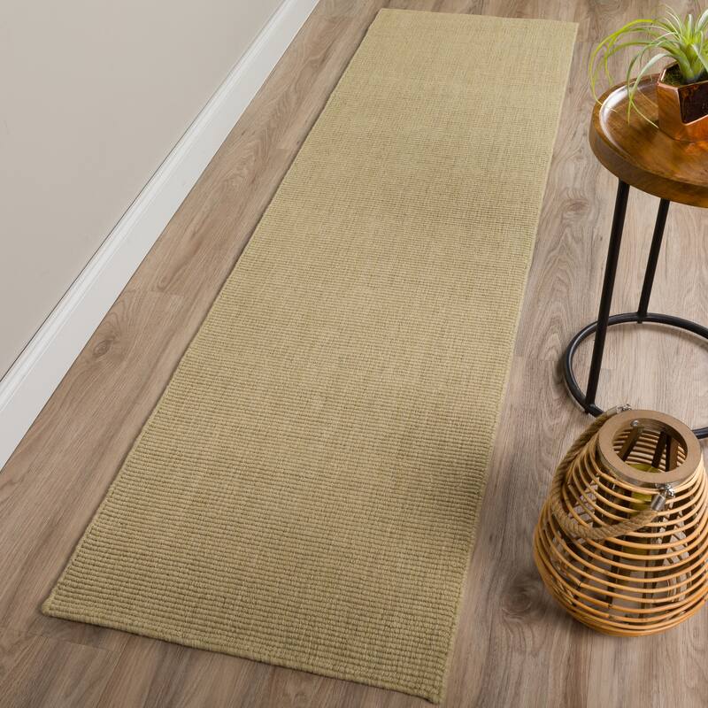 Addison Jaxon Boucle Wool Area Rug - 2' 3" x 8' - Mist - Runner