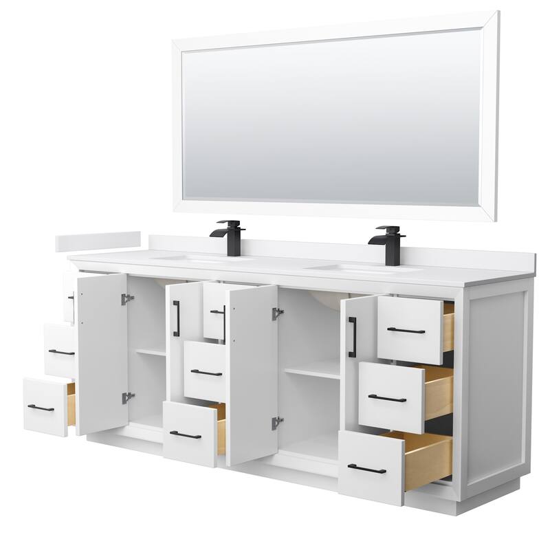 Wyndham Collection WCF414184D-VCA-UNSM70 Strada 84" Free Standing