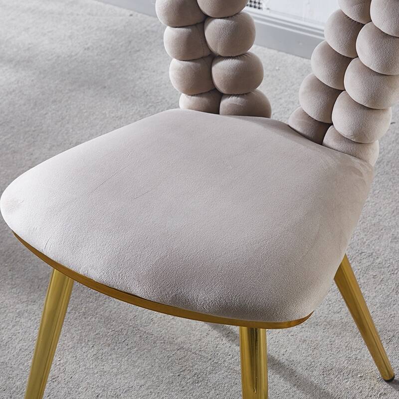 Modern Chair(Set Of 2 ) With Iron Tube Legs