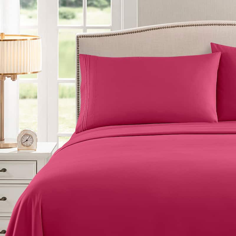 Brushed Microfiber RV Queen 4-Piece Bed Sheet Set