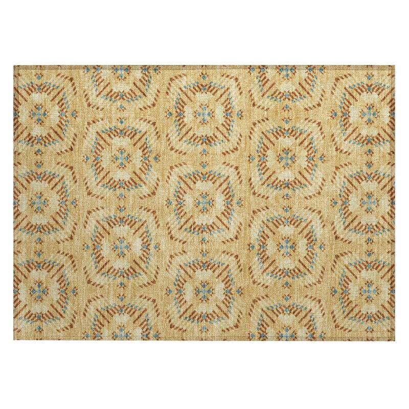 Machine Washable Indoor/ Outdoor Modern Frontenac Chantille Rug